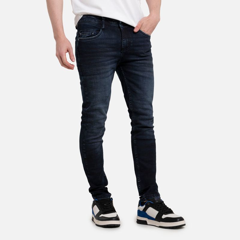 Mezclilla Azul Pantalon Jean Oscuro Skinny Jeans Azul Noche Para Mujer