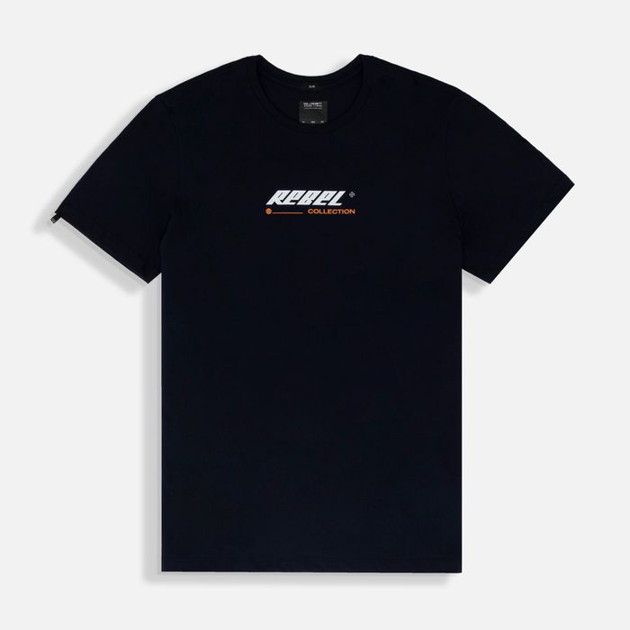 Camiseta Estampado Localizado Color Azul Oscuro Para Hombre