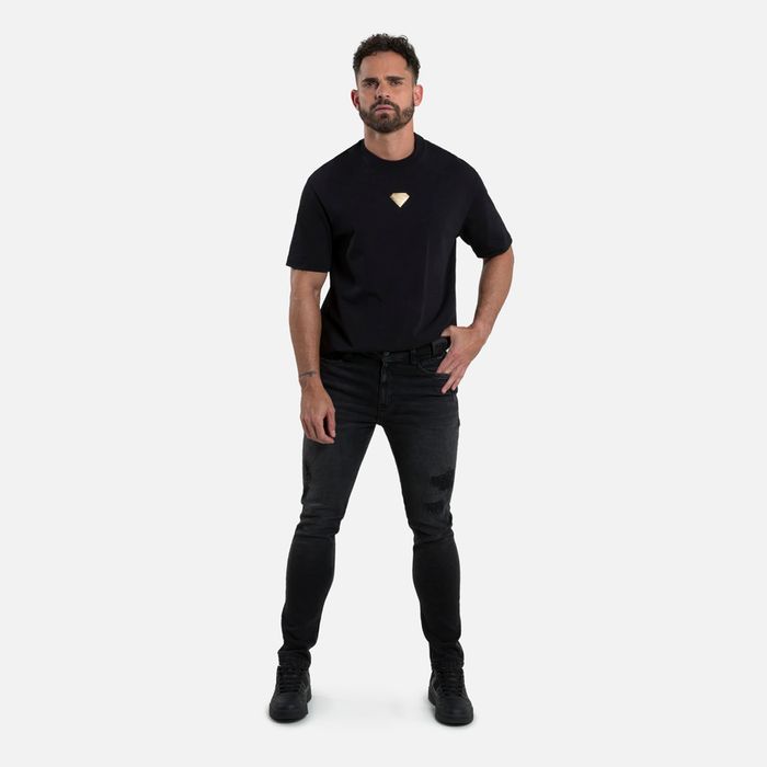 Jean Skinny Color Negro Para Hombre