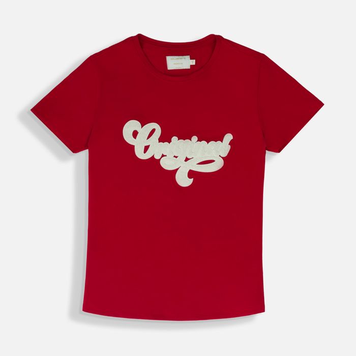 Camiseta Premium Manga Corta Color Rojo Para Mujer