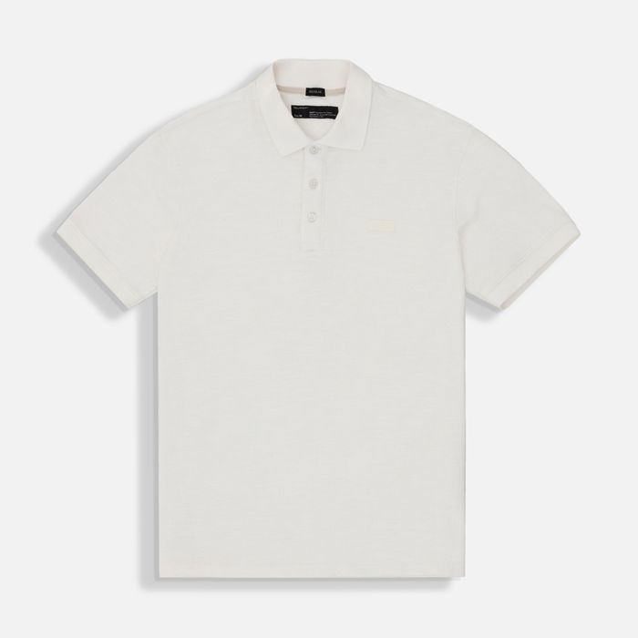 Polo Manga Corta Color Ivory Para Hombre