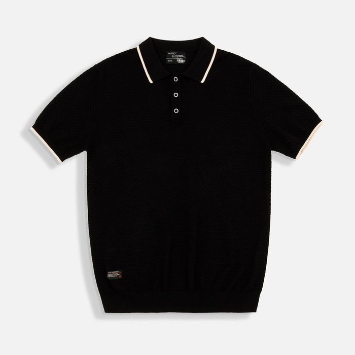 Polo Manga Corta Color Negro Para Hombre
