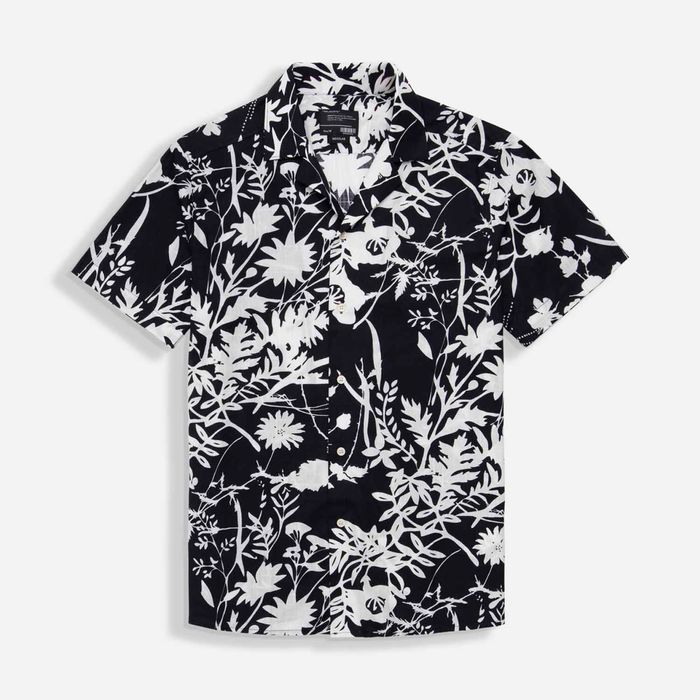 Camisa Manga Corta Color Negro Para Hombre