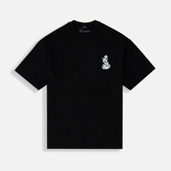 Camiseta Manga Corta Color Negro Para Hombre