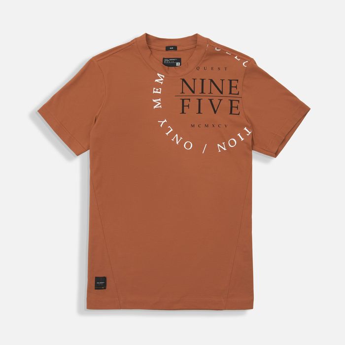 Camiseta Manga Corta Color Rojo Arcilla Para Hombre