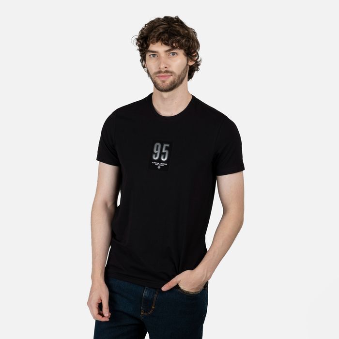 Camiseta Premium Manga Corta Color Negro Para Hombre