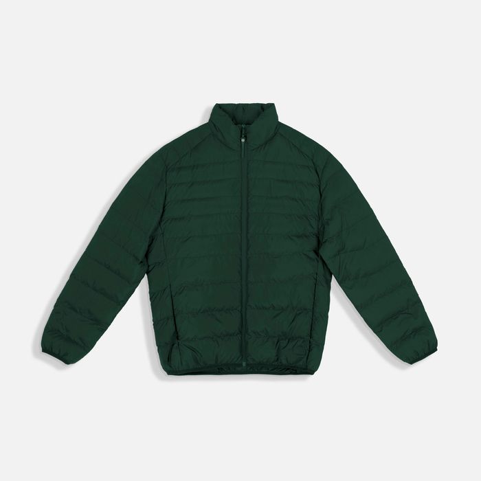 Chaqueta Acolchada Color Hunter Green Para Hombre