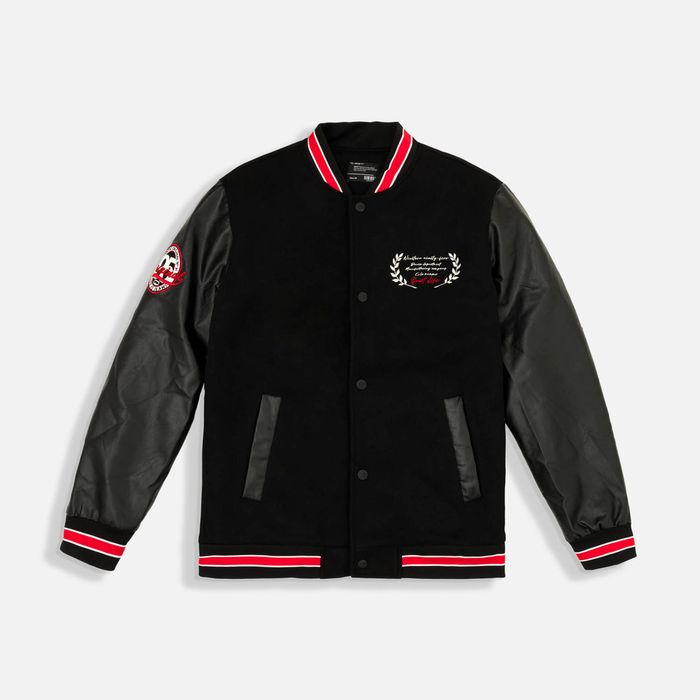 Chaqueta Bomber Color Negro Para Hombre