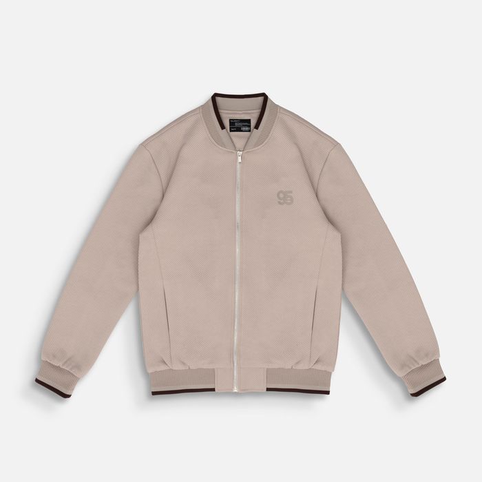 Chaqueta Bomber Color Arena Para Hombre