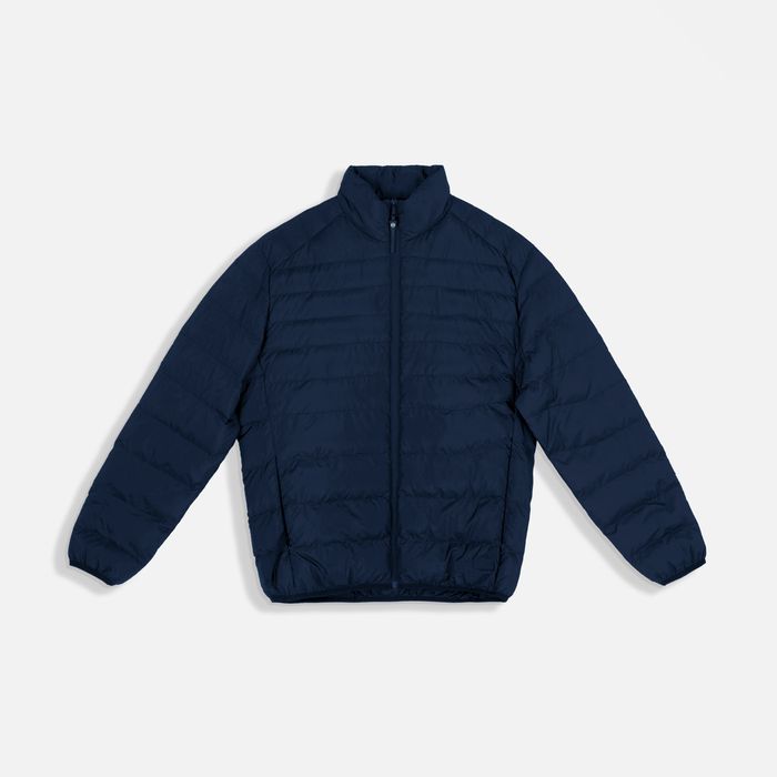 Chaqueta Acolchada Color Azul Oscuro Para Hombre