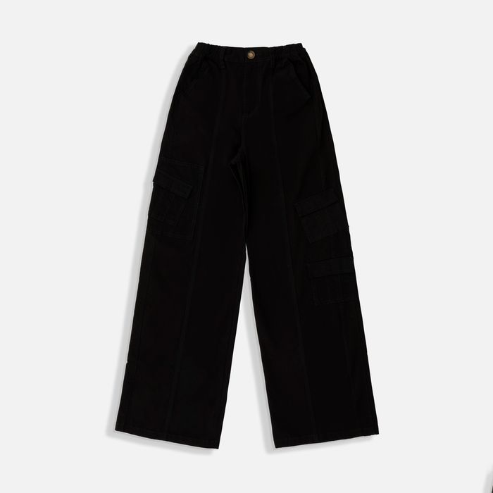 Pantalon Cargo Color Negro Para Mujer
