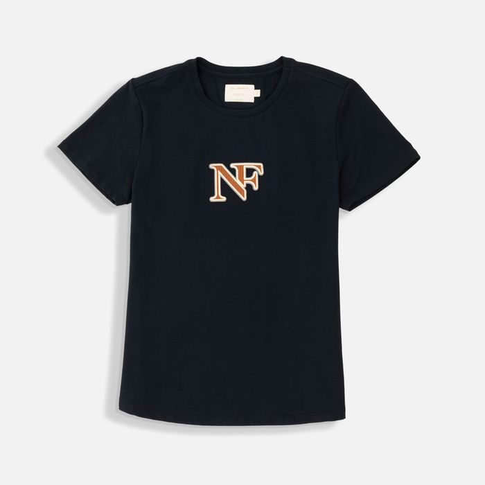 Camiseta Premium Manga Corta Color Azul Noche Para Mujer