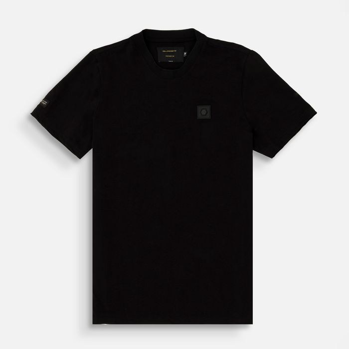 Camiseta Premium Manga Corta Color Negro Para Hombre