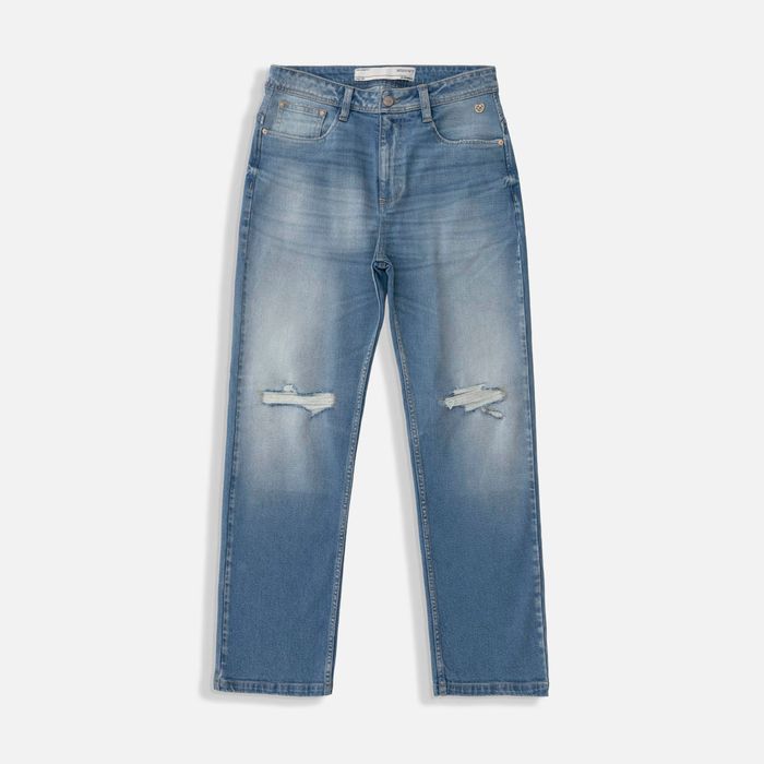 Jean Loose Color Azul Claro Para Hombre