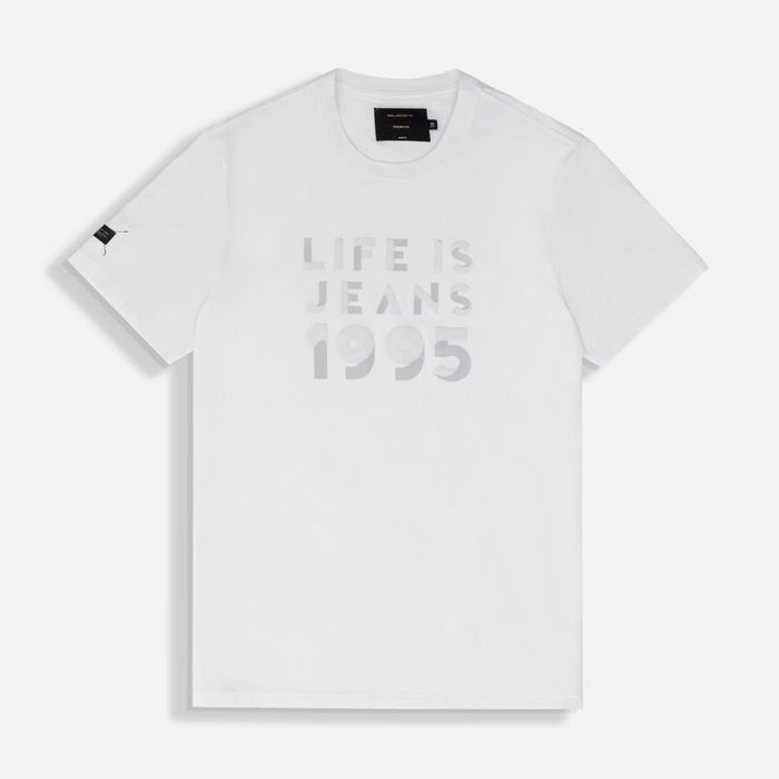 Camiseta Premium Manga Corta Color Blanco Para Hombre
