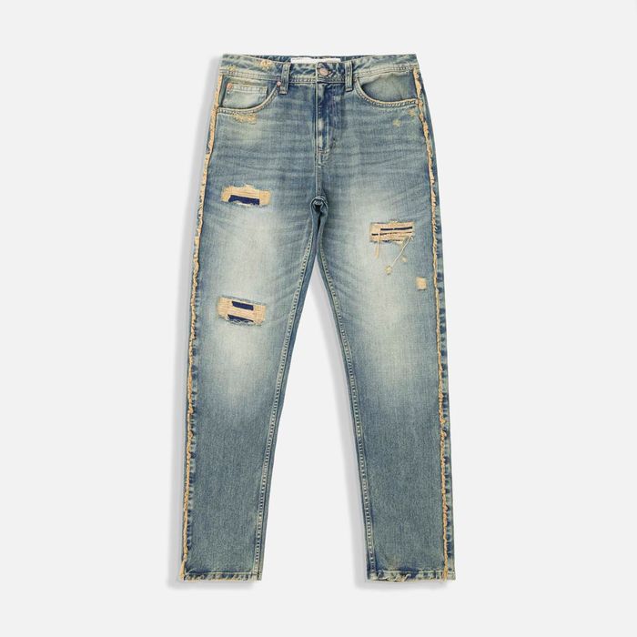 Jean Regular Color Azul Medio Para Hombre