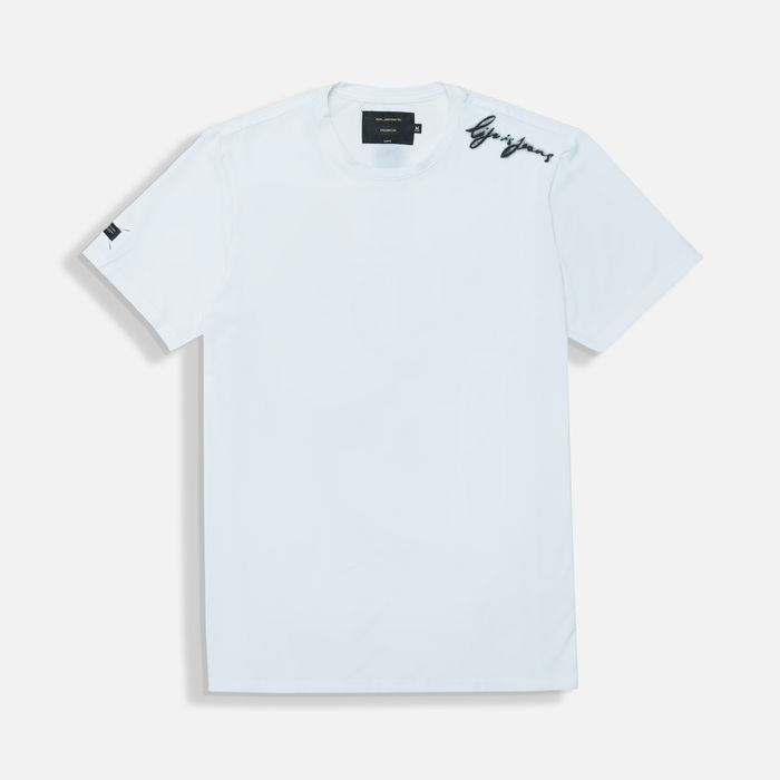 Camiseta Premium Manga Corta Color Blanco Blanco Para Hombre
