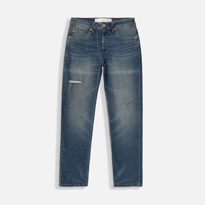 Jean Regular Color Azul Medio Para Hombre