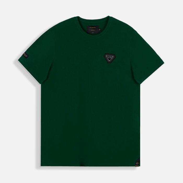 Camiseta Premium Manga Corta Color Verde Para Hombre
