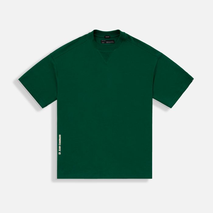 Camiseta Manga Corta Color Verde Para Hombre