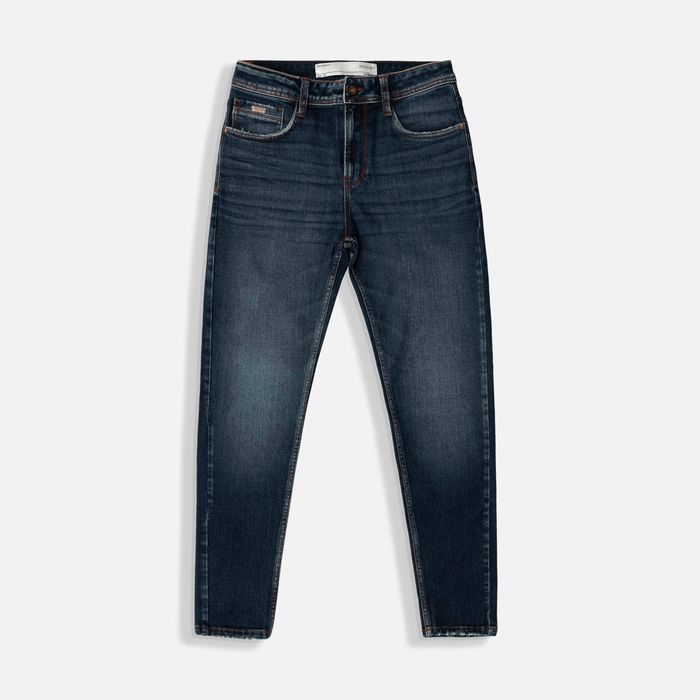 Jean Skinny Color Azul Oscuro Para Hombre