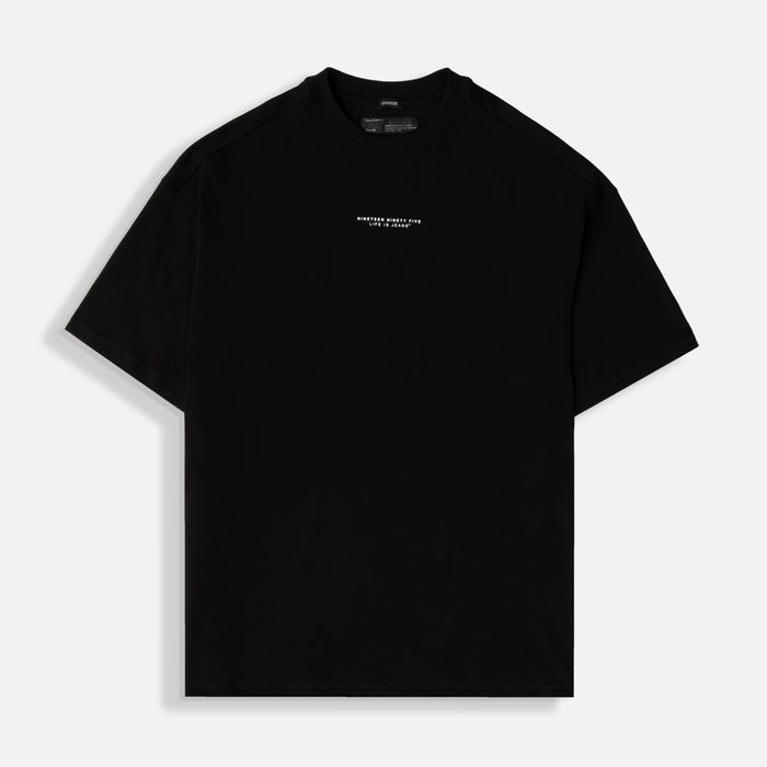 Camiseta Manga Corta Color Negro Para Hombre