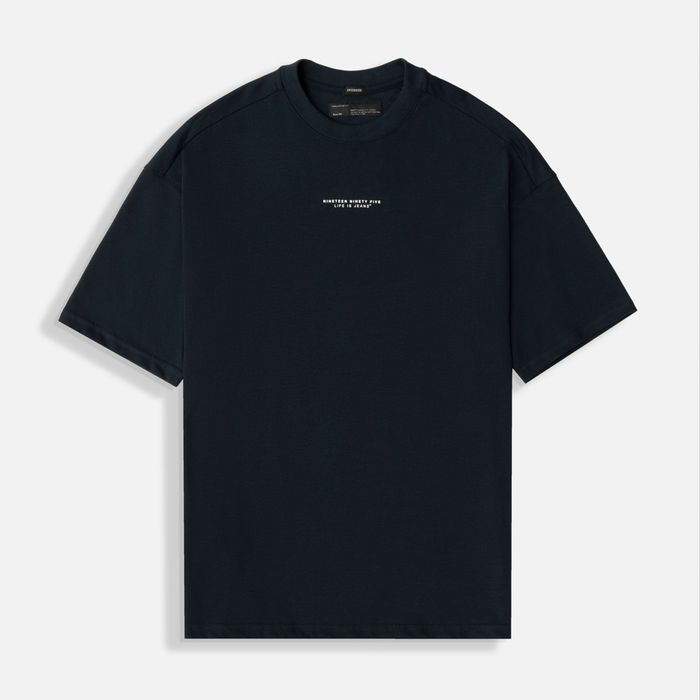 Camiseta Manga Corta Color Azul Noche Para Hombre