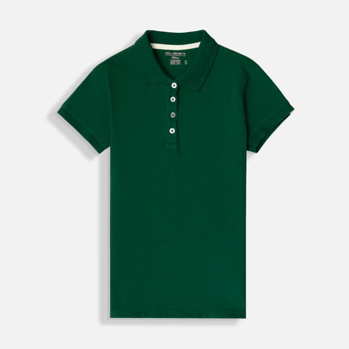 Polo Slim Color Verde Para Mujer
