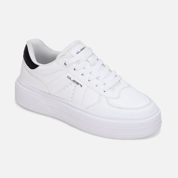 Zapatos Tenis Color Blanco Blanco Para Mujer