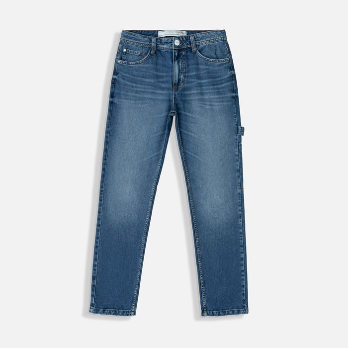 Jean Regular Color Azul Medio Para Hombre