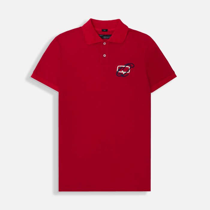 Polo Manga Corta Color Rojo Para Hombre