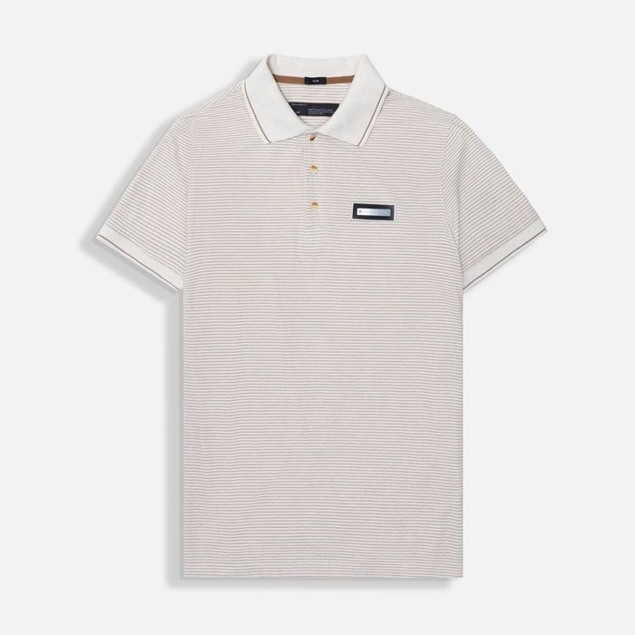 Polo Manga Corta Color Ivory Para Hombre