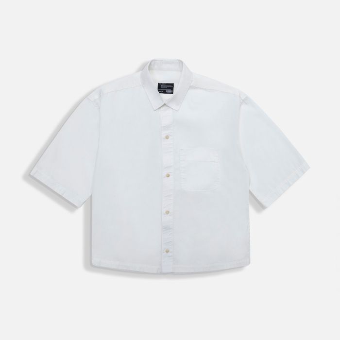 Camisa Manga Corta Color Ivory Para Hombre