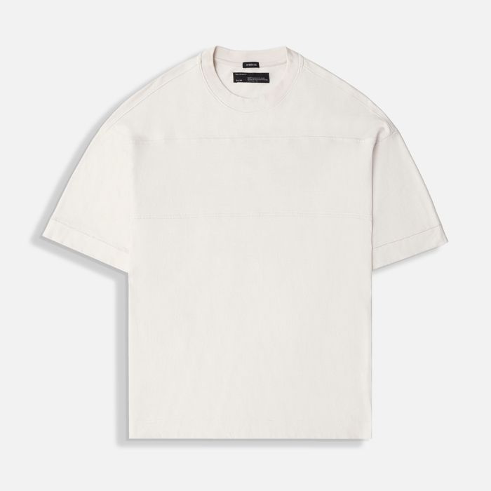 Camiseta Manga Corta Color Whitecap Gray Para Hombre