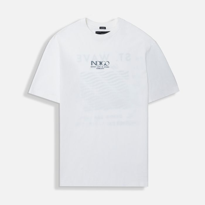 Camiseta Manga Corta Color Ivory Para Hombre