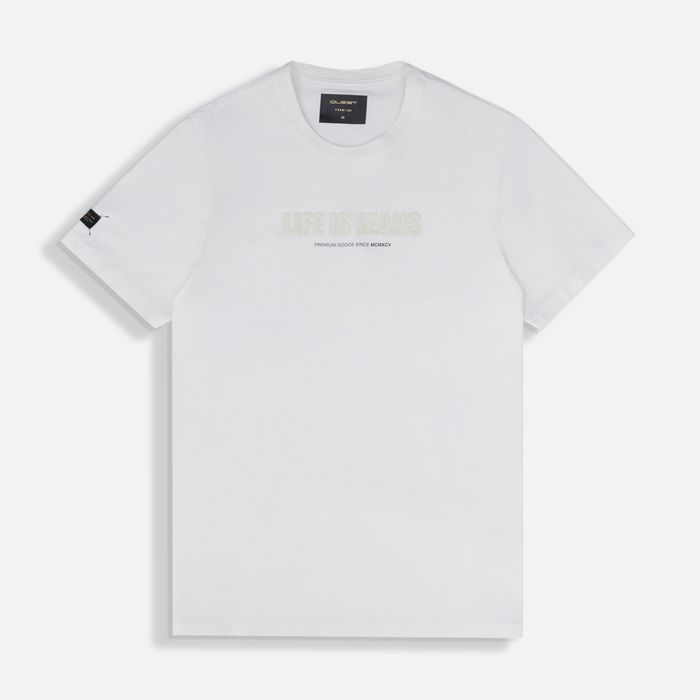 Camiseta Premium Manga Corta Color Ivory Para Hombre