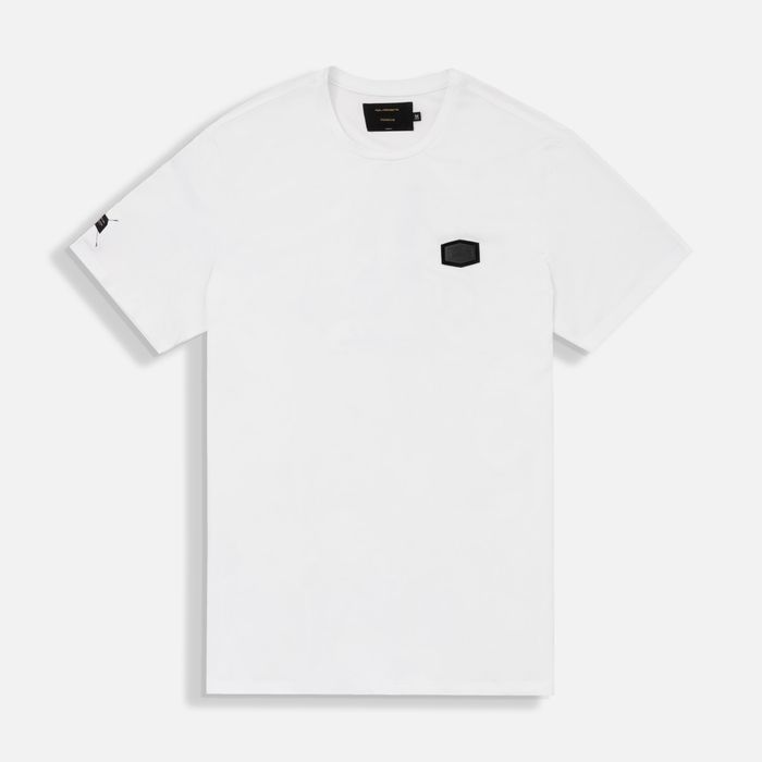 Camiseta Premium Manga Corta Color Blanco Blanco Para Hombre