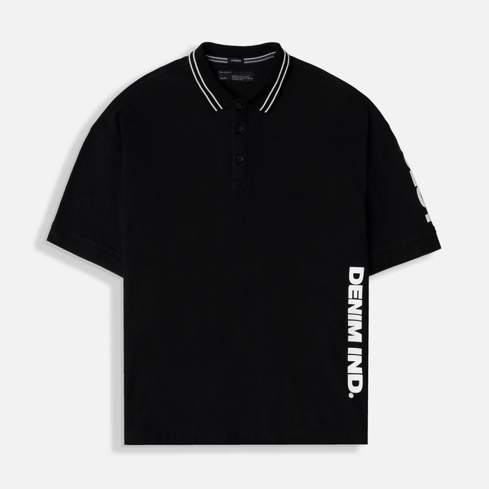 Polo Manga Corta Color Negro Para Hombre