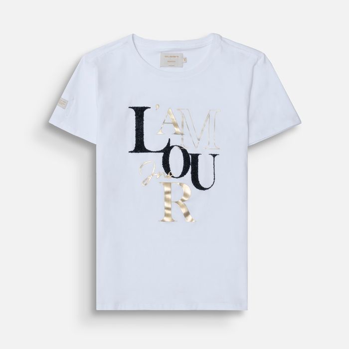 Camiseta Premium Manga Corta Color Blanco Para Mujer