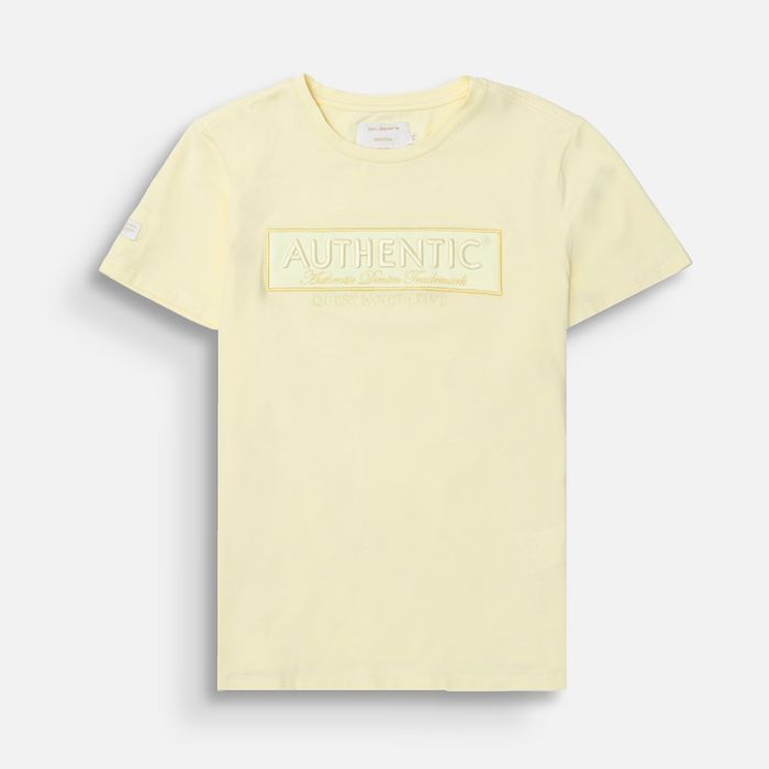 Camiseta Premium Manga Corta Color Banana Palido Para Mujer