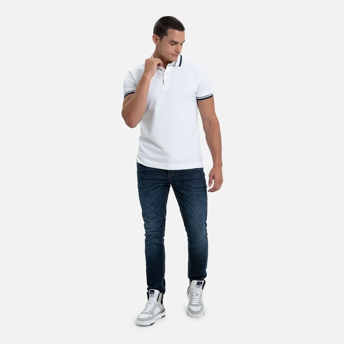 Jean Slim Color Azul Industry Para Hombre