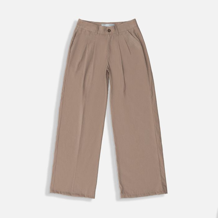 Pantalon Tipo Chino Color Kaki Para Mujer