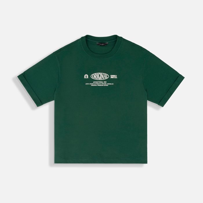 Camiseta Manga Corta Color Verde Para Mujer