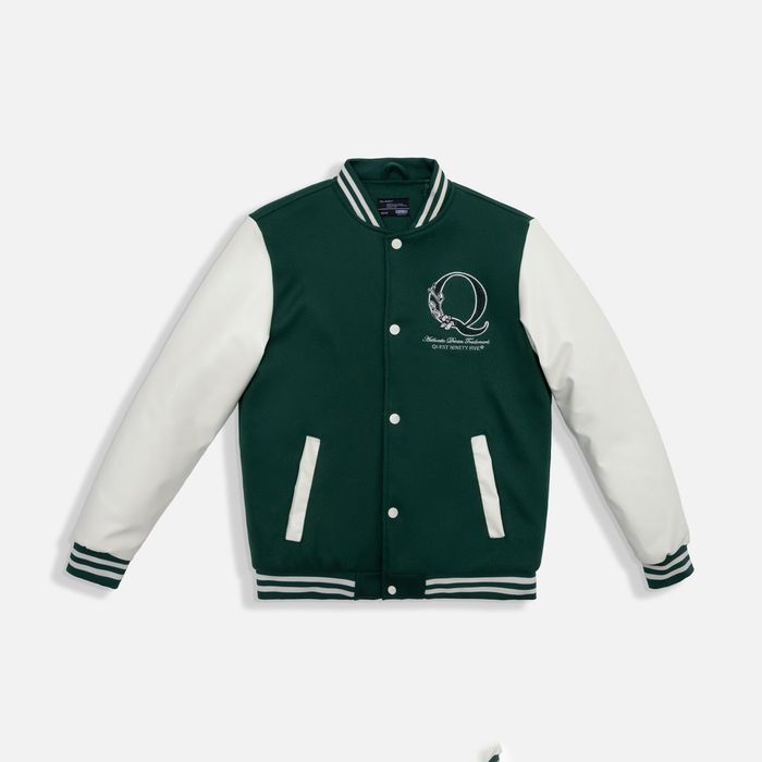 Chaqueta Bomber Color Verde Tormenta Para Hombre