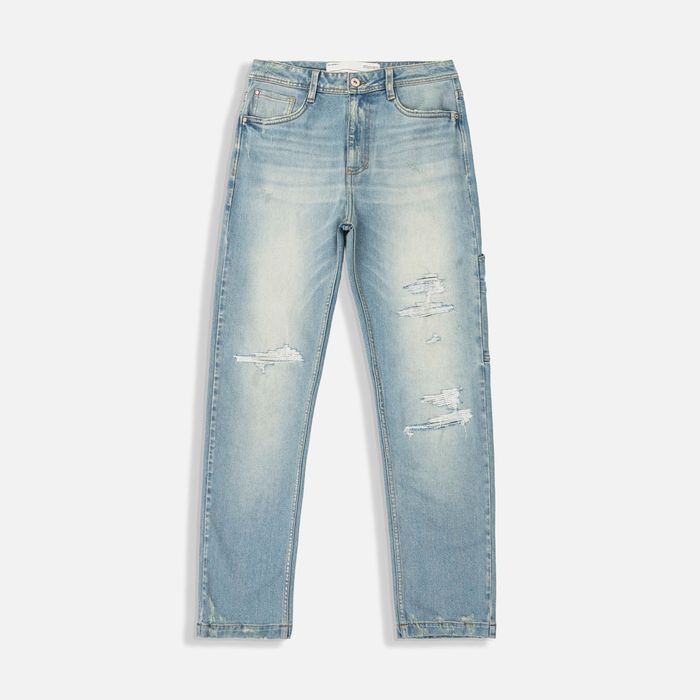 Jean Loose Color Azul Claro Para Hombre