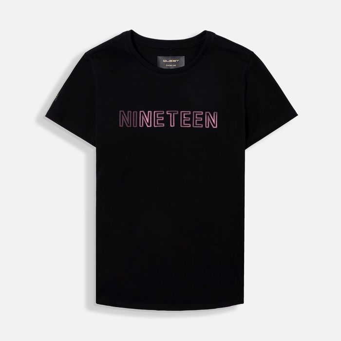 Camiseta Premium Manga Corta Color Negro Para Mujer